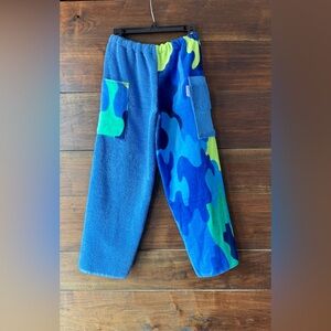 Towel pants blue camouflage